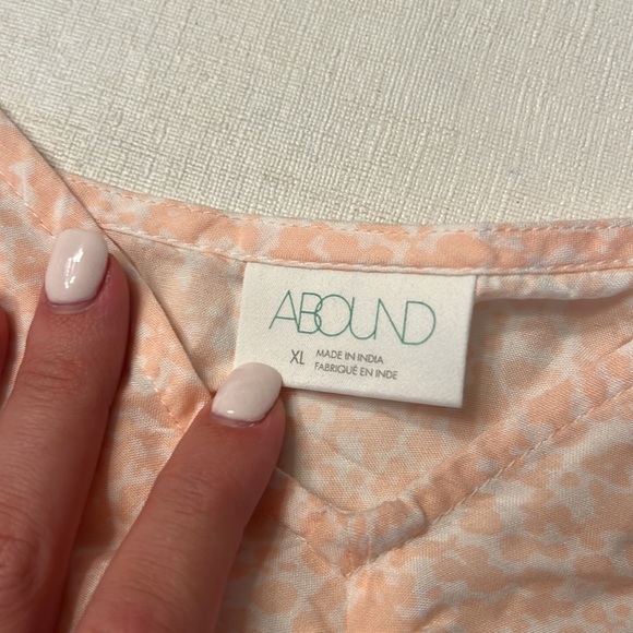 🔴 NWT Abound Cinch Front Pink & White Tank Top - Picture 2 of 5